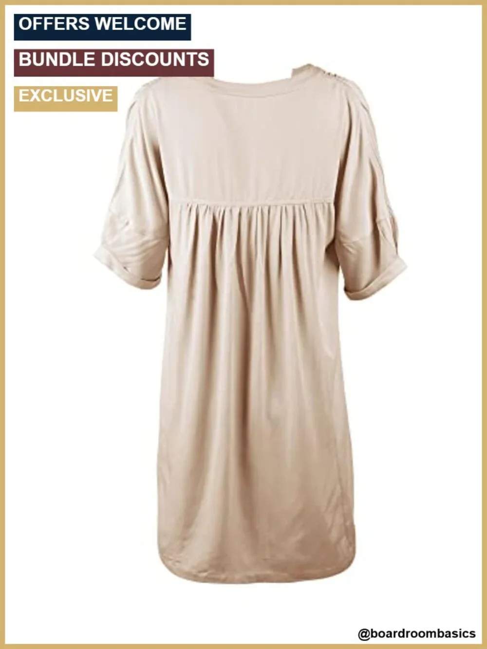 Babydoll Short Sleeve Tunic Dress V-Neck Casual Loose Mini A-Line